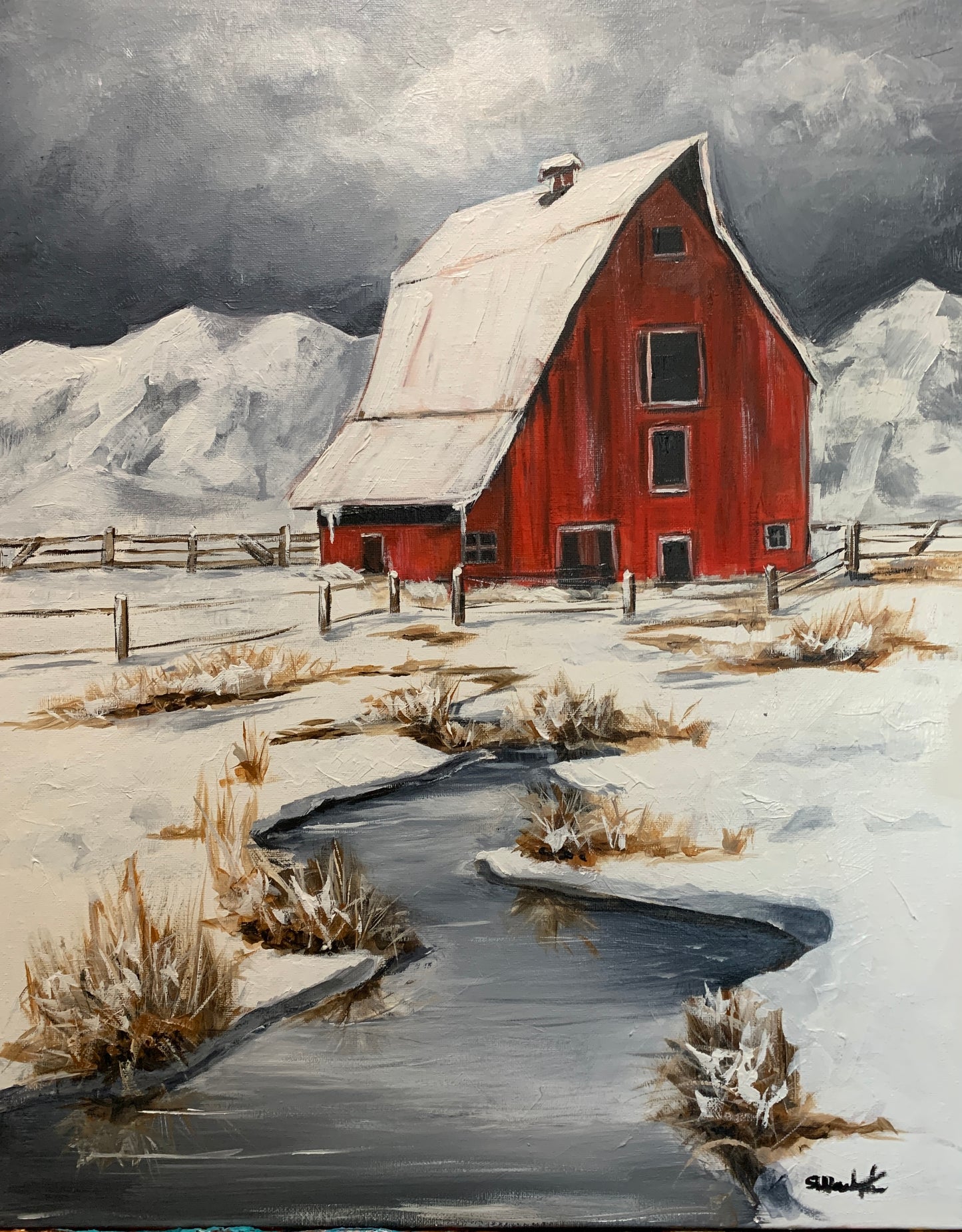 Winter Barn