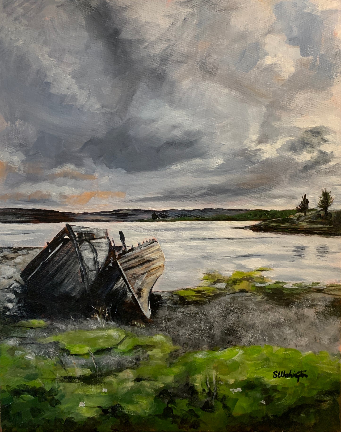 “The Old Boats at Salen”